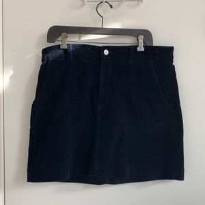 Everlane Navy Corduroy Skirt
